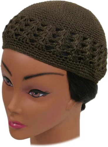 Vista 3 de SSK Knit Kufi sombrerokoopy PacGanchillo Beanie