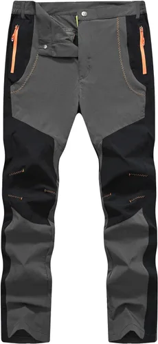 Vista 27 de TBMPOY Pantalones cargo de senderismo para hombre, ligeros, impermeables, de secado rápido, pantalones de montaña, pesca, camping