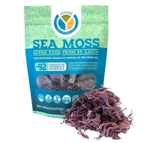 Vista 7 de Yemayá - Musgo marino orgánico seco, suplemento de musgo marino orgánico, musgo marino crudo elaborado en forma silvestre para elevar la inmunidad
