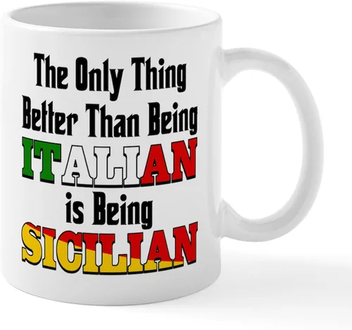 Vista 7 de CafePress Sicilia Mug - Taza de café de cerámica (11.0 fl oz)