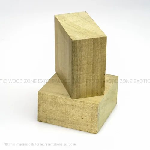 Vista 5 de Exotic Wood Zone Cuenco de madera sin terminar secado al horno, bloques cuadrados de madera dura para entusiastas de la carpintería de bricolaje