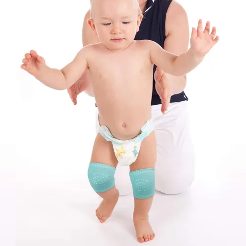 Vista 4 de 8 pares de rodilleras antideslizantes unisex para bebés para aprender a gatear calcetines para bebés