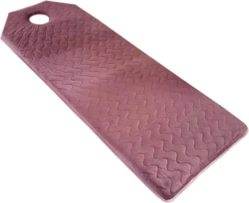 Vista 9 de Cubrecolchón de espuma para mesa de masaje, acolchado de cama de pestañas, acolchado de cama de spa de 1.2 pulgadas de grosor, con cabeza Gris R