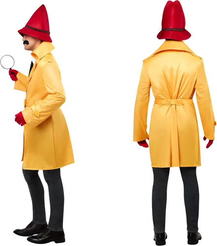 Vista 2 de Rubie's Disfraz Clouseau de inspector de pantera rosa para adultos, como se muestra, XL