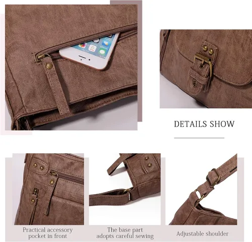 Vista 3 de KL928 Bolsos cruzados para mujer, bolsos de hombro y bolsos