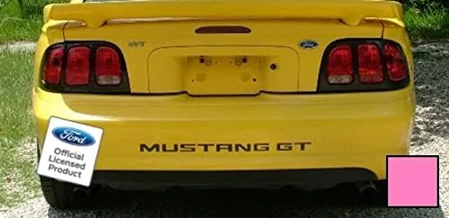 Vista 8 de Letras de inserción para parachoques trasero, calcomanías para Ford Mustang GT Negro (Mate) - CBM (se ajusta a 1994-1998)