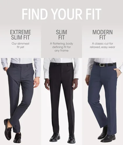 Vista 4 de Calvin Klein Pantalones separados de traje de corte ajustado prémium para hombre (la chaqueta y los pantalones se venden por separado).