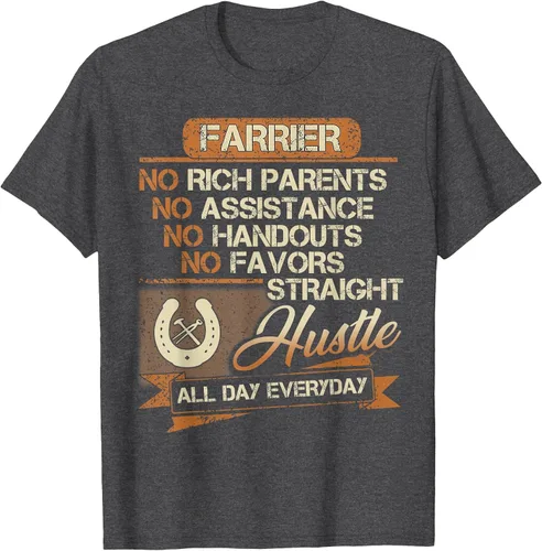 Vista 15 de Funny Farrier T-Shirt for Men Dad Brother Uncle Papa Negro