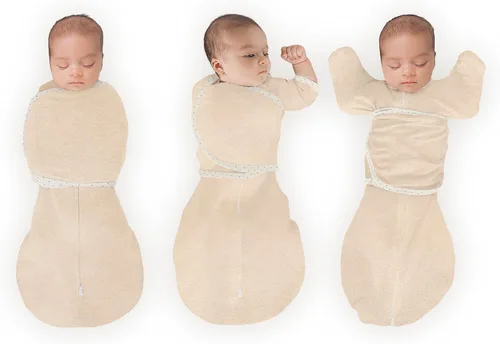 Vista 25 de SwaddleDesigns Saco Envolvente Omni de 6 Vías con Brazos Arriba para Recién Nacido, Más Opciones para Calmar el Reflejo de Sobresalto, Mejora