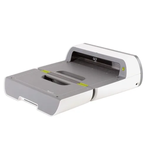 Vista 4 de Accuquilt Go. Big tela Cutter Effortless One-Button Operation, Cuts Up to 6 Layers of 100% Cotton, Includes Flying Geese Die, Cutting Mat, and