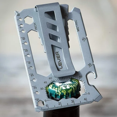 Vista 5 de Toolcard Pro con clip color plateado