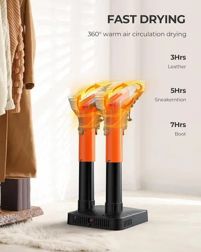 Vista 2 de xasla Boot Dryer Shoe Dryer, Glove Dryer & Boot Warmer with Heat Blower, Quick Drying for Work Boots, Ski Boots