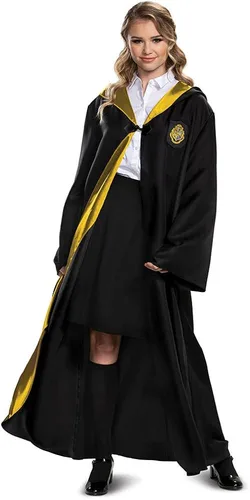 Vista 3 de Disguise Harry Potter Hogwarts - Bata de lujo para adulto color negro y dorado