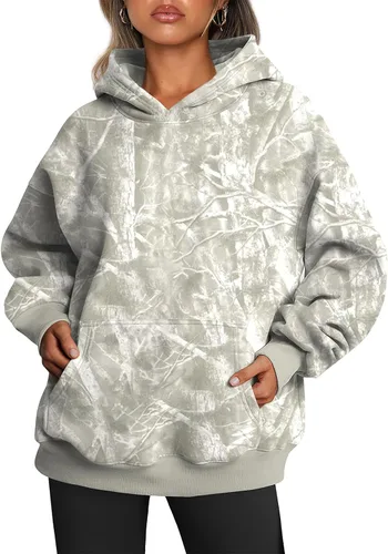 Vista 245 de Trendy Queen - Sudaderas extragrandes con capucha para mujer, suéteres de manga larga, sin botones, de vellón, de otoño, ropa de invierno
