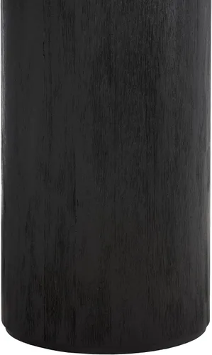 Vista 7 de SAFAVIEH Furniture Mork - Mesa de centro redonda de 3 patas, color negro, madera maciza, diseño moderno de trípode, ideal para sala de estar, sala