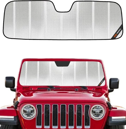 Vista 10 de Pigenius Parasol para Parabrisas para Jeep Wrangler 1997-2006 Sombrilla para Ventana Delantera - Salvaguarda
