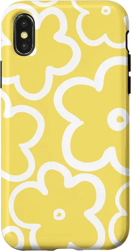 Vista 5 de iPhone 16 Cute Flower Pattern Wildflower Lemon Yellow and White Floral Case