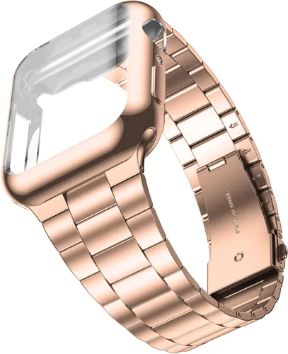 Vista 11 de Wolait Compatible con Apple Watch Band de 1.929 in 1.811 in 1.772 in 1.732 in 1.654 in 1.496 in 1.575 in 1.614 in, correas de acero inoxidable