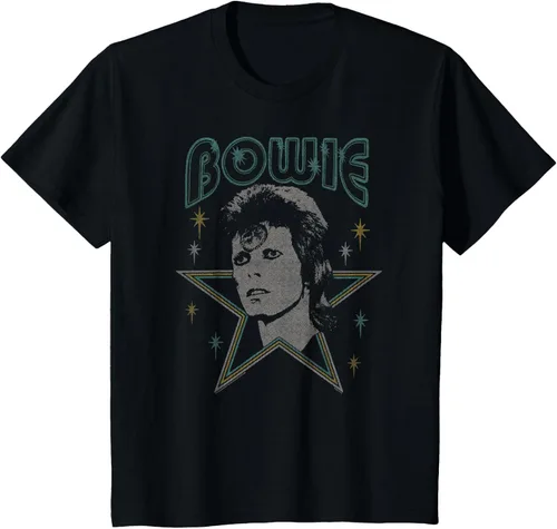 Vista 23 de David Bowie - Camiseta azul Ziggy Stardust, Negro, S