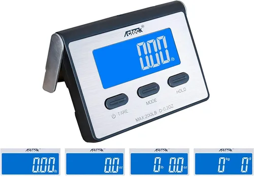 Vista 3 de Acteck A-BC200 - Báscula postal digital resistente de acero inoxidable, 200 libras x 0.2 onzas