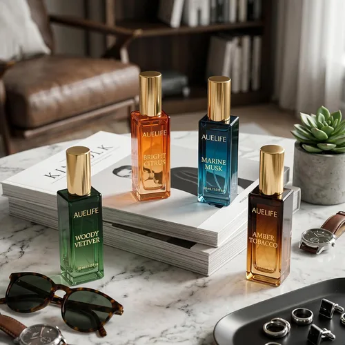 Vista 10 de Auelife Men's Perfume Gift Set, 4x30mL Cologne, Gifts for Father, Dad & Him