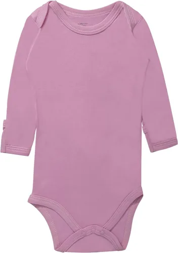 Vista 6 de GUISBY Body para bebé, body de manga larga de rayón para niños y niñas de 0 a 24 meses