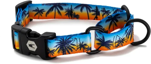 Vista 34 de Wolfgang - Collar de perro Martingala resistente con hebilla de nailon de liberación rápida para caminar y entrenar, estampado BrookTrout, grande