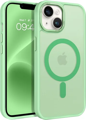 Vista 19 de BENTOBEN Funda magnética para iPhone 13 y iPhone 14 [compatible con Magsafe] Funda translúcida mate para iPhone 13/14, delgada, a prueba de golpes