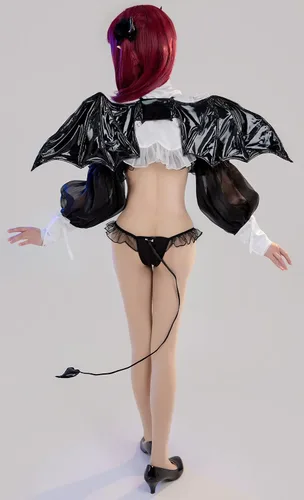 Vista 3 de Cosplay.fm Disfraz de anime para mujer, disfraz de diablo con alas de cola para la cabeza