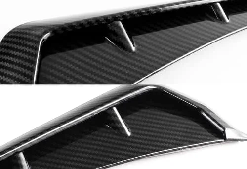 Vista 3 de 2 piezas ABS estilo R cubierta de ventilación lateral para guardabarros compatibles con Honda Civic 10ª generación 2016-2020, 2017 2018 2019