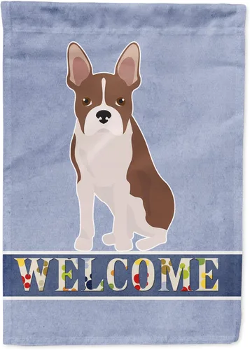 Vista 69 de Caroline's Treasures CK3645GF Bandera de bienvenida de bulldog inglés para jardín, bandera decorativa para patio exterior, obras de arte de patio