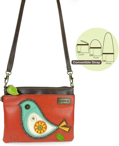 Vista 23 de CHALA Mini bandolera/bolso con correa convertible elegante, compacto, versátil