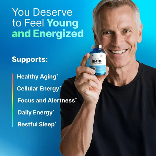 Vista 3 de Liposomal NMNH 500 mg - Alternativa de suplemento NMN - Suplementos NAD para mujeres y hombres Antienvejecimiento saludable - Apoyo celular