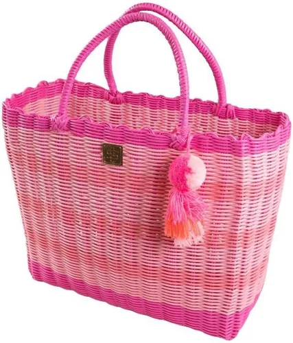 Vista 2 de Simply Southern Key Largo PVC Multi Color Woven Tote