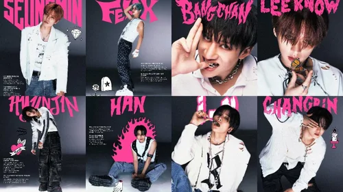 Vista 6 de Stray Kids -Star Rock-Star 8th Mini Album Standard 2 Versión SET CD+1p Panorama Mini Póster en Paquete+60p PhotoBook+1p PhotoCard+1p Unidad