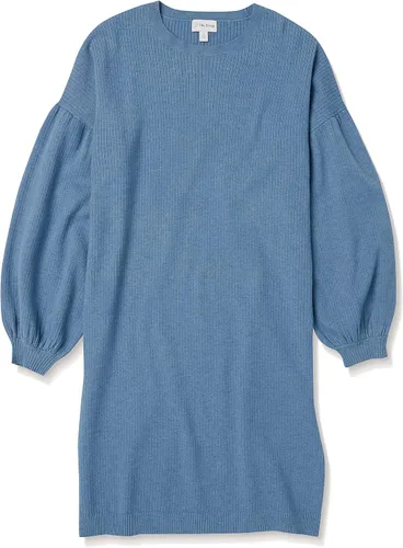 Vista 6 de The Drop Aiko - Vestido tipo suéter de manga abullonada para mujer