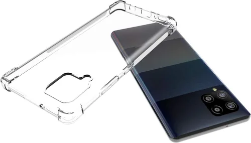 Vista 3 de USTIYA Funda para Samsung Galaxy A42 5G Clear TPU Cuatro Esquinas Cubierta Protectora Transparente Suave Funda