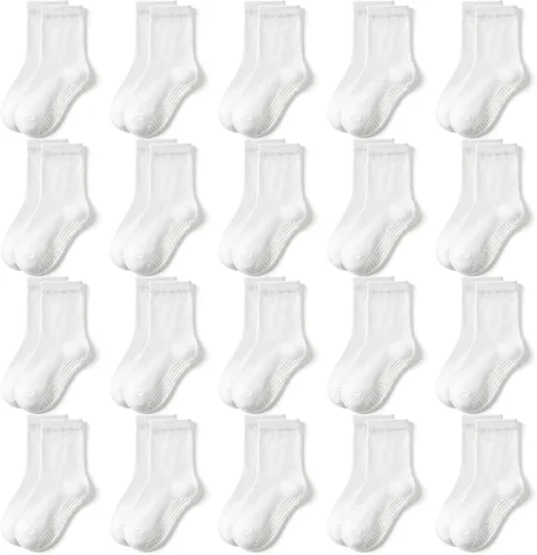 Vista 9 de SkiBeaut 20 pares de calcetines para niños y niñas de 0 a 7 años