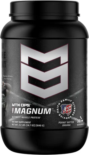 Vista 9 de MTN OPS Magnum - Proteína de chocolate en polvo, 0.81 oz de proteína aislada de suero y proteína de leche con BCAA, cero azúcar y sin gluten, 30