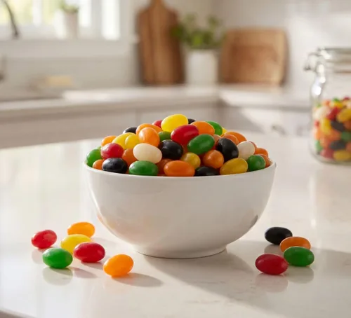 Vista 6 de Frijoles de gelatina especiados de 2 libras Jumbo extra grandes surtidos Los sabores incluyen regaliz, sasafrás, menta, clavo, canela, hierbabuena