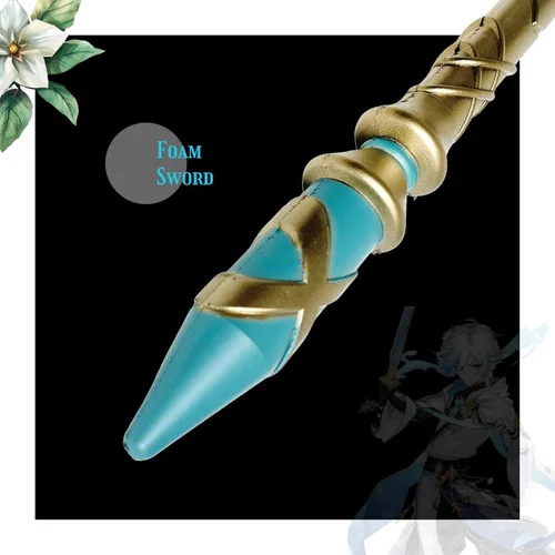 Vista 4 de Espada de espuma inspirada en juegos de fantasía, mediana, unisex, adulta, espada de artes marciales, estilo Skyward Sword 2, cosplay, LARP