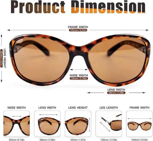 Vista 2 de Gafas de sol polarizadas para mujer, con protección UV polarizada.