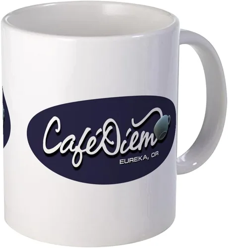 Vista 4 de CafePress Cafe Diem - Taza de cerámica para café, 11 oz (11.0 fl oz)