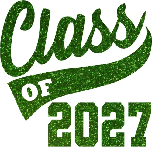 Vista 23 de Adhesivo de graduación para planchar en la clase de 2027, calcomanía para camiseta de secundaria, parche de graduación HTV para graduados