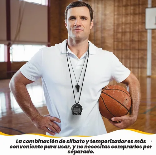 Vista 6 de Simgoing 48 piezas cronómetro digital temporizador de plástico silbato a granel para entrenadores deportivos, árbitro, reloj impermeable con Negro