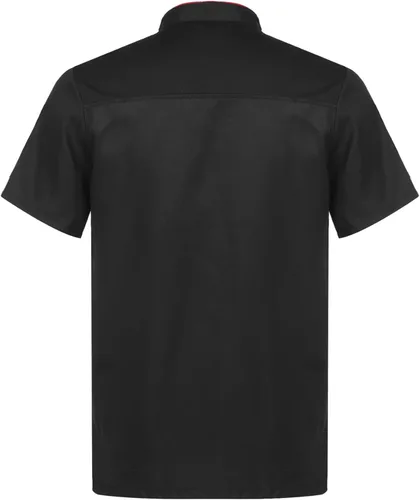 Vista 2 de iiniim Abrigo de chef unisex para hombre y mujer con doble botonadura, chaqueta de cocinero, uniforme de cocina