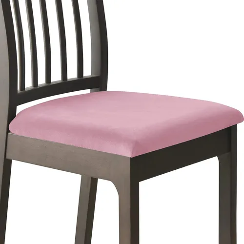 Vista 11 de Juego de 2 fundas elásticas para asiento de silla de comedor, de terciopelo suave, fundas protectoras universales extraíbles para sillas de comedor