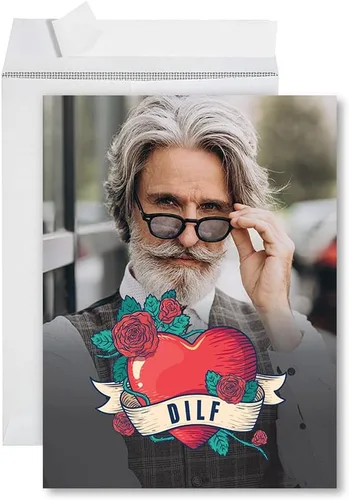 Vista 25 de Andaz Press Tarjeta de felicitación para el día del padre de 8.5 x 11 pulgadas con sobre, tarjeta jumbo para el día del padre de esposa, tarjeta