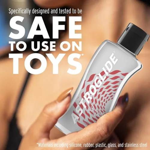 Vista 5 de Astroglide Lubricante a base de agua (5 onzas), lubricante personal carcaj, lubricante sexual excitante añade sensaciones para hombres, mujeres
