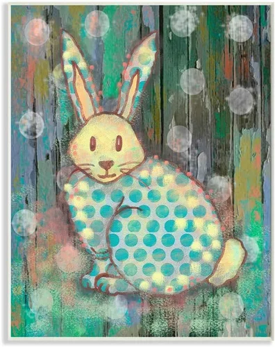 Vista 9 de Stupell Industries Arte de pared enmarcado gris de conejo del bosque envejecido, 11 x 14 pulgadas, diseño por la artista Reesa Qualia